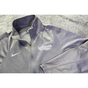 Davidson College Basketball Track Jacket‎ M Wildcats Davidson NC Nike Dri Fit